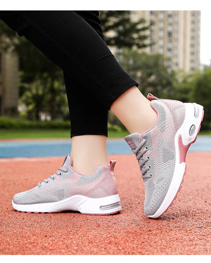 Women Platform Casual Sneakers Shoes Mesh Breathable Running Shoes Chunky Summer Sports Tenis Shoes 2025 Luxury Vulcanize Shoes