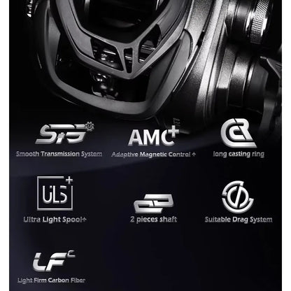 Haibo 26 NEW ARISE AIR Fishing Reel 142g 7.2:1 8.3:1 Carbon Fiber Frame & Side Cover 11B+1RB Micro Baitcasting