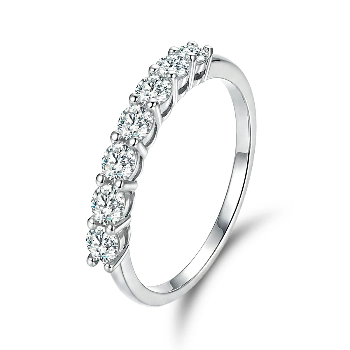 925 Sterling Silver Fashion Gorgeous Shiny Round Zircon Ring For Women Engagement Wedding Party Luxury High Quality Fine Jewelry