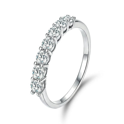 925 Sterling Silver Fashion Gorgeous Shiny Round Zircon Ring For Women Engagement Wedding Party Luxury High Quality Fine Jewelry