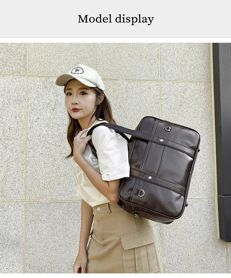 Japanese Schoolbag Women Handbag Shoulder Book Bag Uniform Bag Laptop Bag Commuter Briefcase Comic Con Tote Bags Crossbody Bags