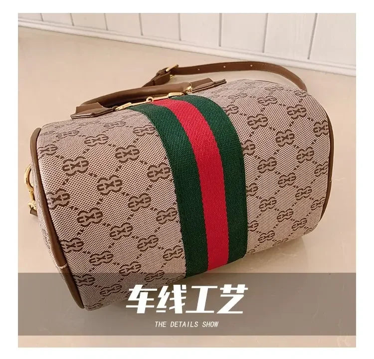 High-end Leather Diaper Bag for Ladies Vintage Fashionable Simple Commuter Backpack Business Mens Womens