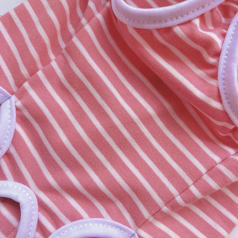 Girls Pet Dog Pajamas Puppy Cat Clothes Wrapped Belly Dog Jumpsuit Pyjamas For Small Dogs Chiwawa Pet Tracksuit Pijamas PJS XXS