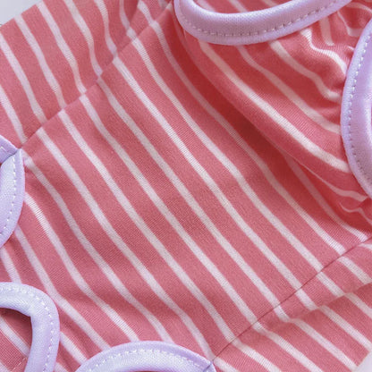 Girls Pet Dog Pajamas Puppy Cat Clothes Wrapped Belly Dog Jumpsuit Pyjamas For Small Dogs Chiwawa Pet Tracksuit Pijamas PJS XXS
