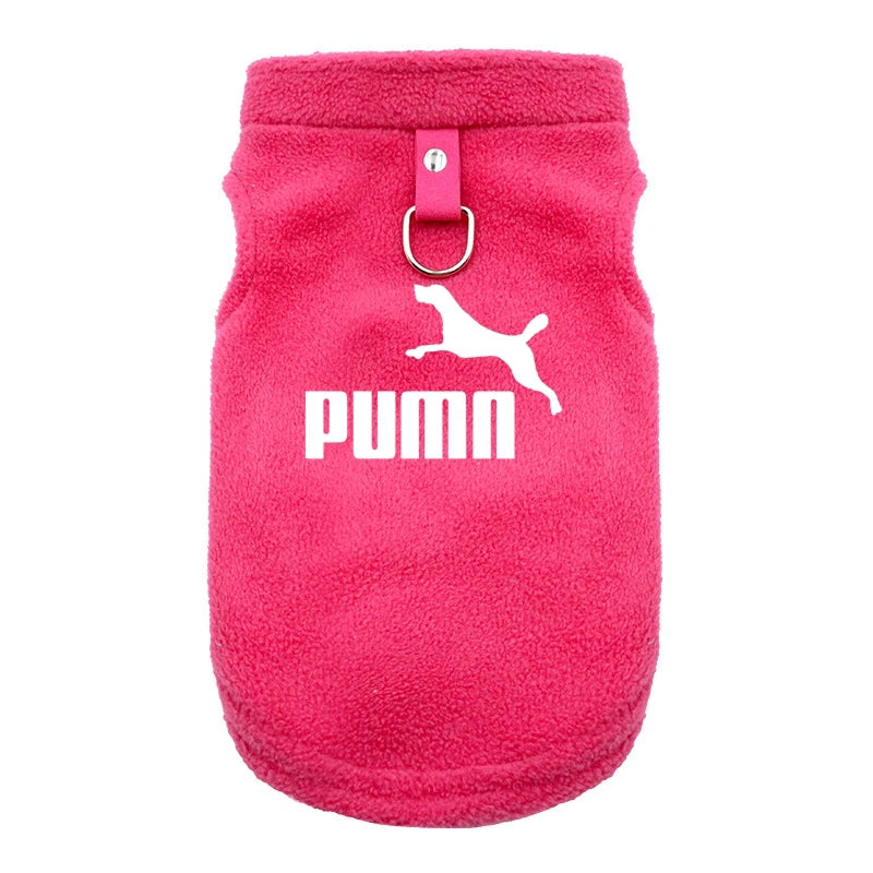 Dog Clothes harness vest Small Soft Fleece Coats Autumn Winter Warm Dogs Pets Clothing Brand Pullover