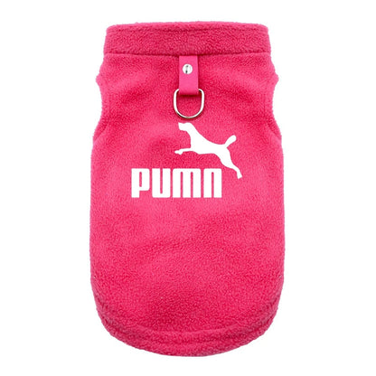 Dog Clothes harness vest Small Soft Fleece Coats Autumn Winter Warm Dogs Pets Clothing Brand Pullover