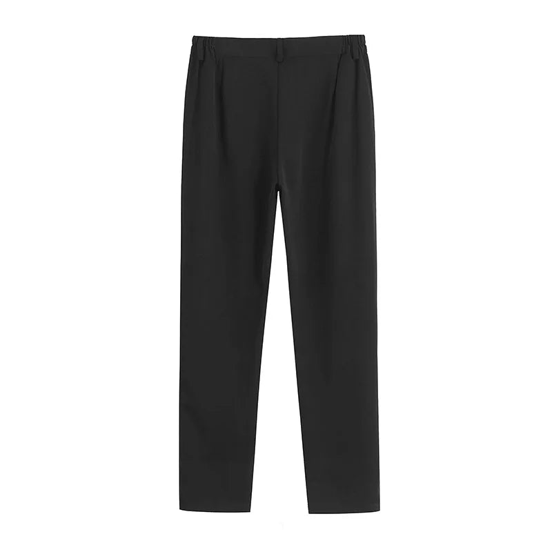 Japanese British Style DK Uniform Pants for Men,Straight Black Trousers, Preppy School Uniform for Daily Class&Campus Wear