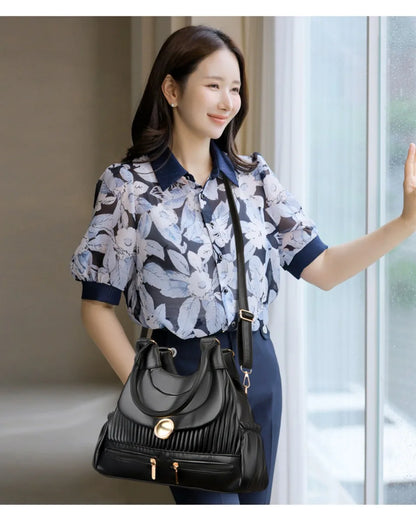 Genuine Brand Luxury Handbags for Women Designer Fashion Tote Bag High Quality Soft Pu Leather Shoulder Crossbody Hand Bags Sac