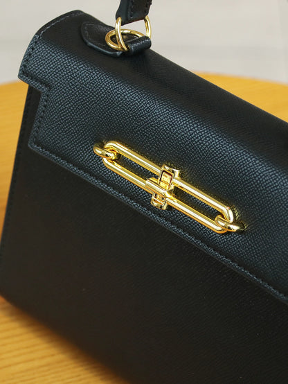 2026 High-End Portable Fashion Ladies Bag Temperament Small Bag Palm Crocodile Handbag OL Commuter Joker Work Bag Light Luxury S