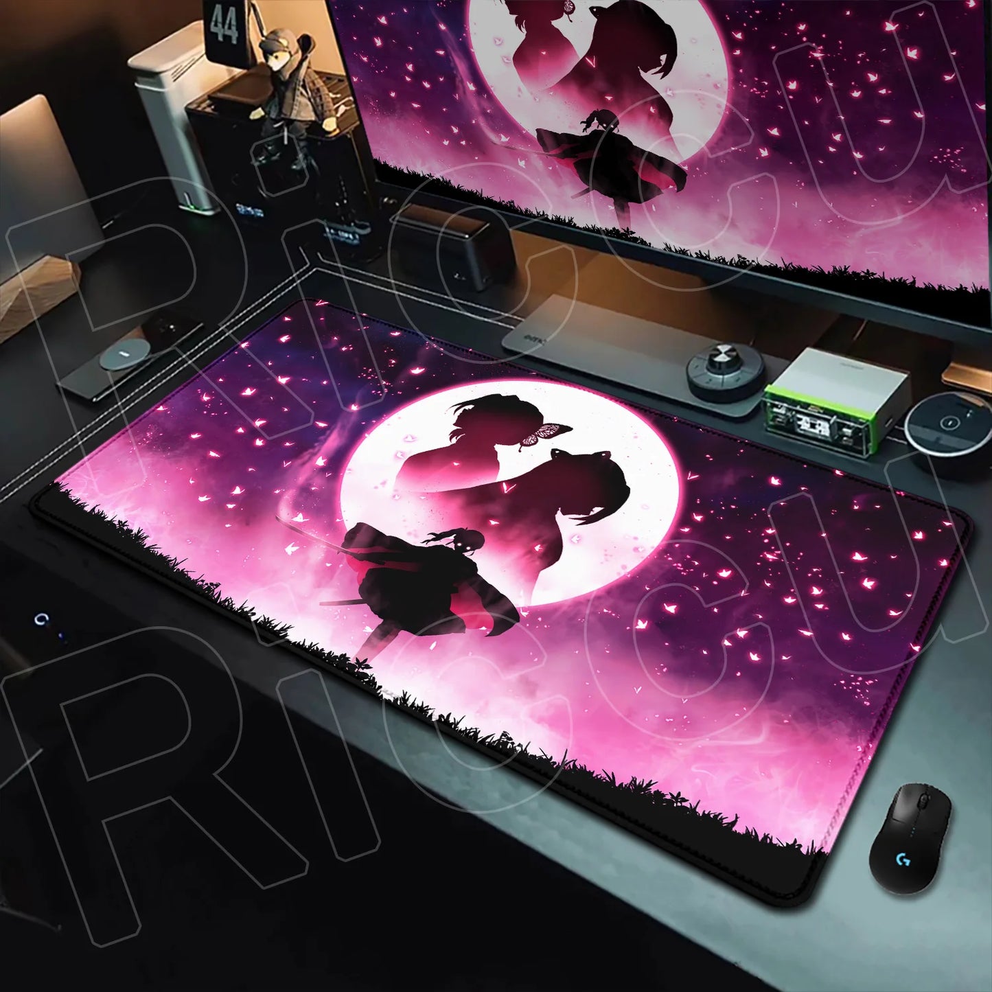 HD Printing Anime Mousepad Non-slip Rubber Base Office Deskmat XXL Student Writing Keyboard D-Demon Slayer Pc Gaming Accessories