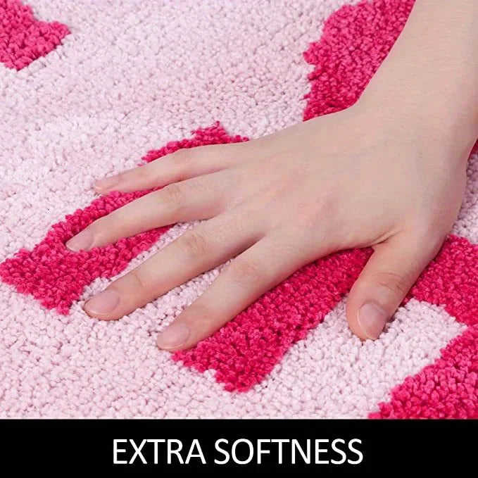 Get Naked Bath Mat Cute Bathroom Rugs Non Slip Microfiber Bath Rugs Funny Bathroom Decor for Apartment Pink Bath Mat for Bathtub