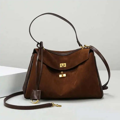 Luxury Fashion Leather Women's Tote Bag Lazy Bag Rodeo Briefcase Handbag Underarm Bags Large Capacity Crossbody Shoulder Bag