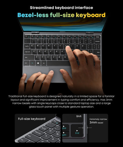 CHUWI MiniBook X Laptop Tablet 2 In 1 Intel N150/N100 10.51" FHD IPS Screen 16GB / 12GB RAM LPDDR5 512G SSD Windows 11 Notebook