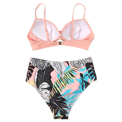 Vintage High Waist Bikinis 2026 Women Push Up Swimwear Printed Swimsuit Female Beachwear Summer Bathers Bathing Suit Swimming
