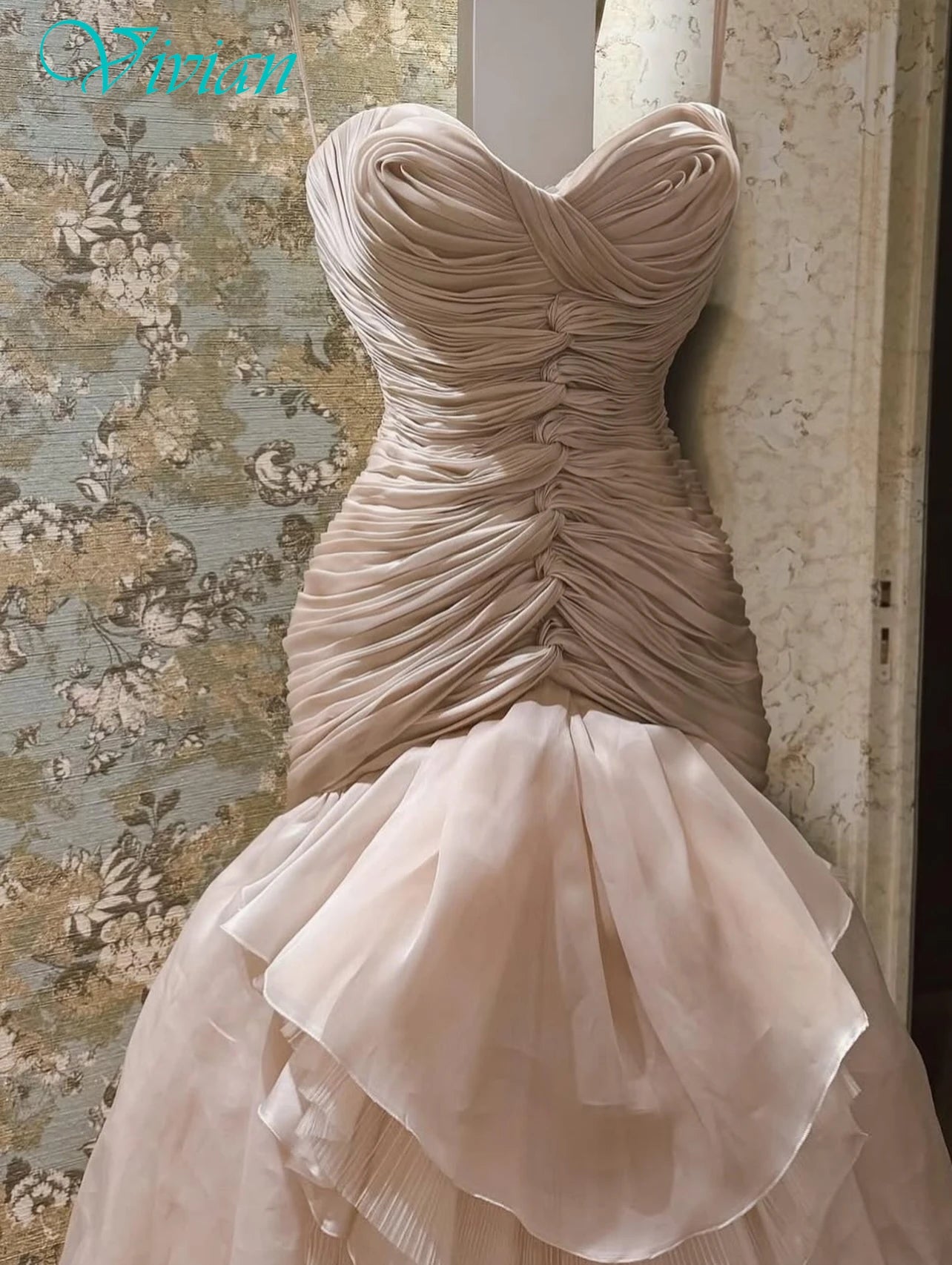 Customized Mermaid Strapless Sleeveless Elegant Classic Evening Dress Modern Delicate Celebrity Gowns High Quality Party Dress