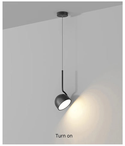 Dimming Simple Black White New LED Modern Pendant Lights Living Study Dining Room Bedroom Bedside Bar Loft Lamps Indoor Lighting