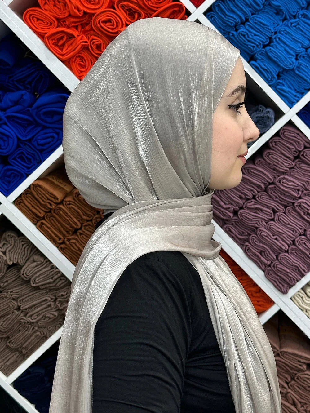 Premium Chiffon Hijabs For Woman Soft Long Turban Veil Scarves Muslim Hijab Shawls Islam Women Head Wraps Accessoires Ramadan