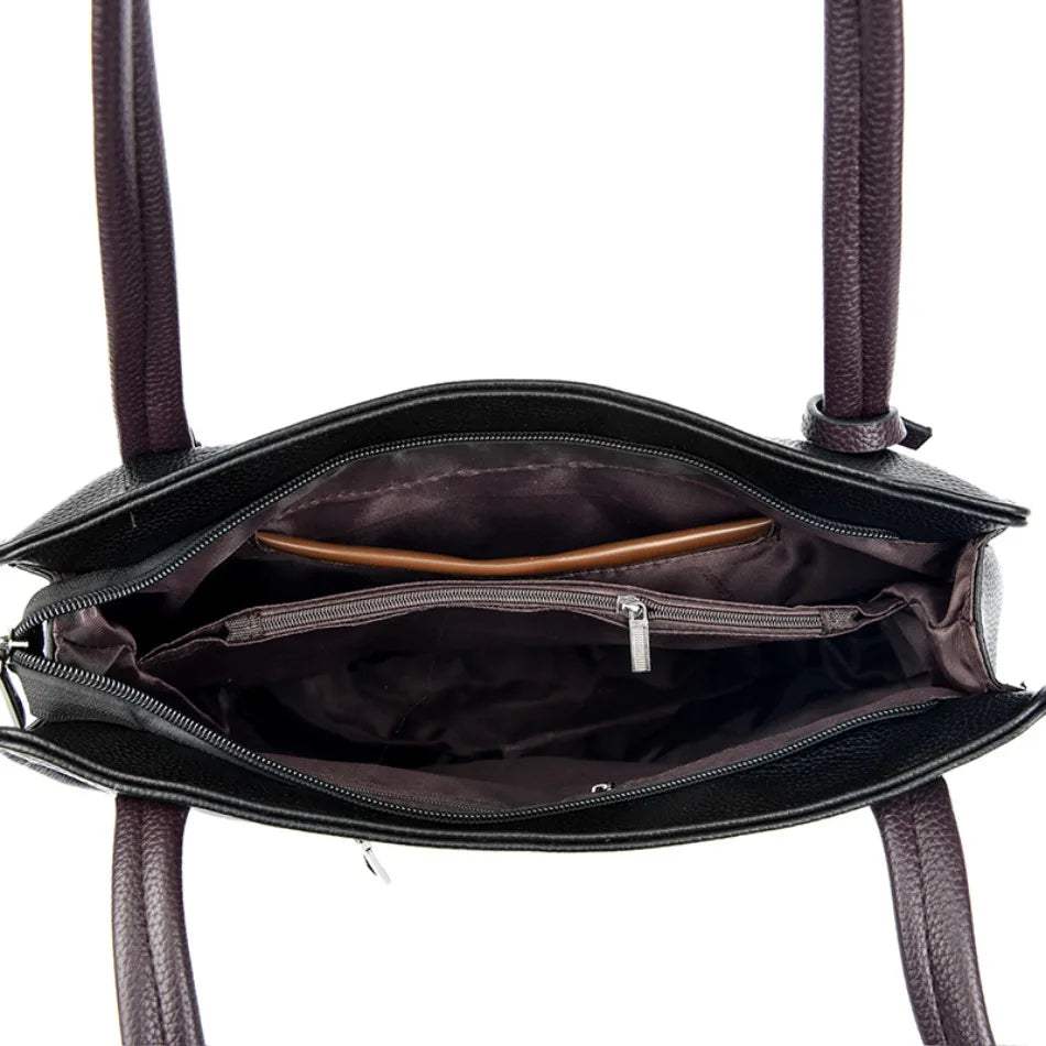 Soft Leather Luxury Handbags Women Bags Designer Shoulder Sac Ladies Large Capacity Top-Handle Bags Shopping Tote Bag Sac A Main