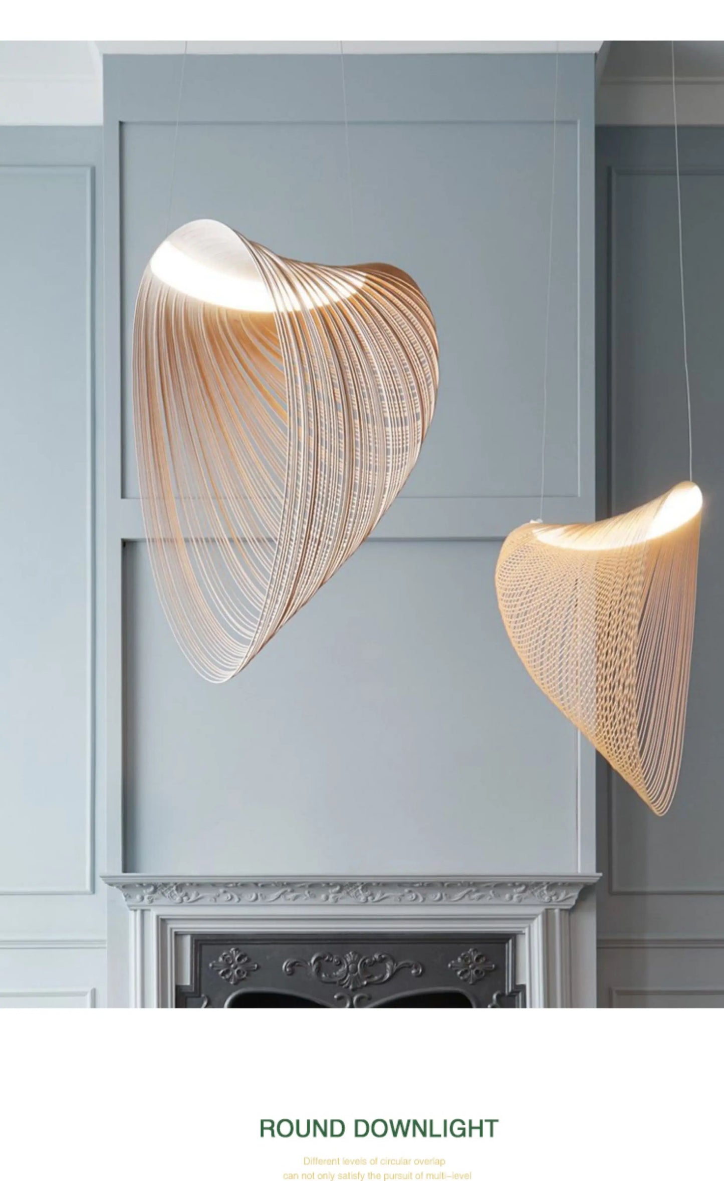 Pendant Lights Modern Italian Design Pendant Light for Dining Room Living Room Rustic Wood Ceiling Lamp Vintage Wabi Sabi Style