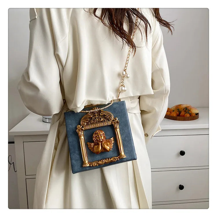 Luxury Angel Female Handbags Fashion Pearl Women Bag Cross Body Brand Leather Women Shoulder Bag Ladies Hand Bags