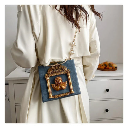 Luxury Angel Female Handbags Fashion Pearl Women Bag Cross Body Brand Leather Women Shoulder Bag Ladies Hand Bags