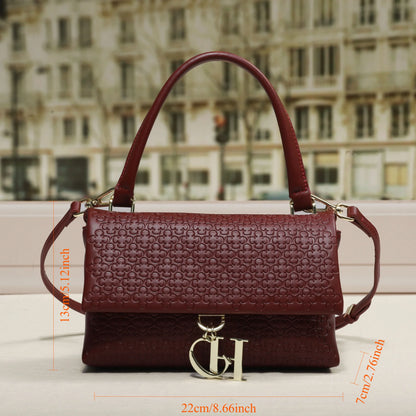 CHHC Luxury Small Batch 2026 Women Handbags Tote Shoulder Bag Versatile Fashion Crossbody Bag Retro Elegant Purse For Women