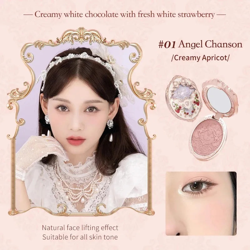 Flower Know Strawberry Rococo All-In One Gift Set Makeup Kit Full Professional Garden Mirror Blush Powder Lip Cream Flowerknows