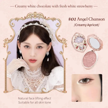 Flower Know Strawberry Rococo All-In One Gift Set Makeup Kit Full Professional Garden Mirror Blush Powder Lip Cream Flowerknows