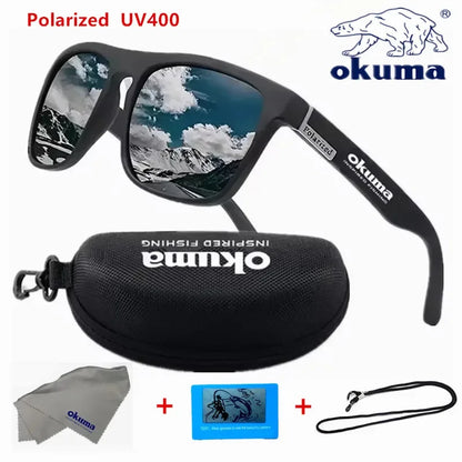 Okuma Polarized Sunglasses UV400 for Men and Women Outdoor Hunting, Fishing, Driving Bicycles, Sunglasses Optional Box
