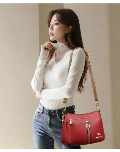 Genuine High Quality Soft Leather Women's Handbag Trend Designer Female Crossbody Bag Casual Shoulder Messenger Handbags 2025