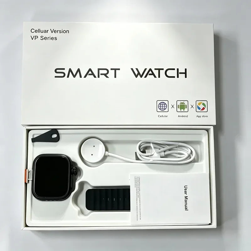 4G Android Smart Watch DW200 Amoled Smartwatch+1/3pcs straps 64GB Rom Heart Rate SmartWatch Men women support SIM Card GPS WIFI