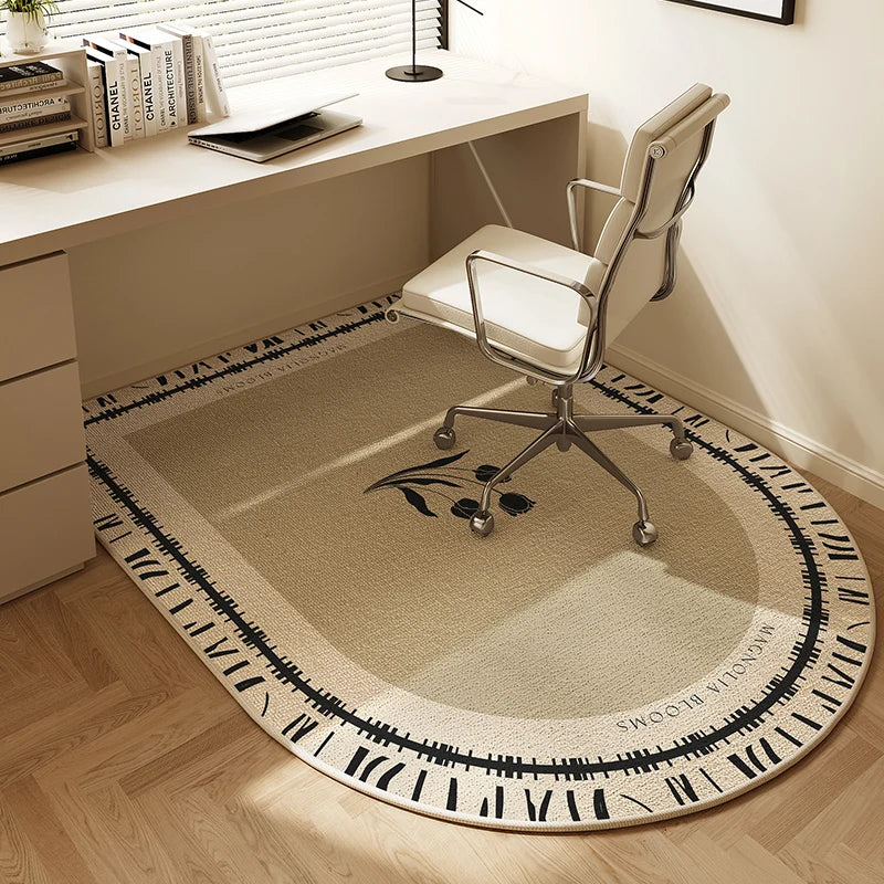 VIKAMA Computer Chair Non-Slip Mat Bedroom Dresser Chair Foot Mat Study Swivel Chair Floor Protection Mat Under Desk Carpet