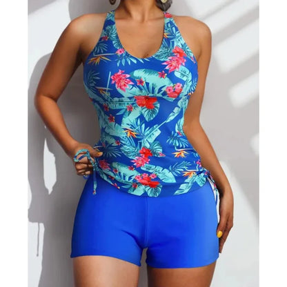 Summer 2026 Swimsuits Closed Tankini Sets Female Swimwear Push Up Beach Wear Two Piece Bathing Suits Pool Women's Swimming Suit