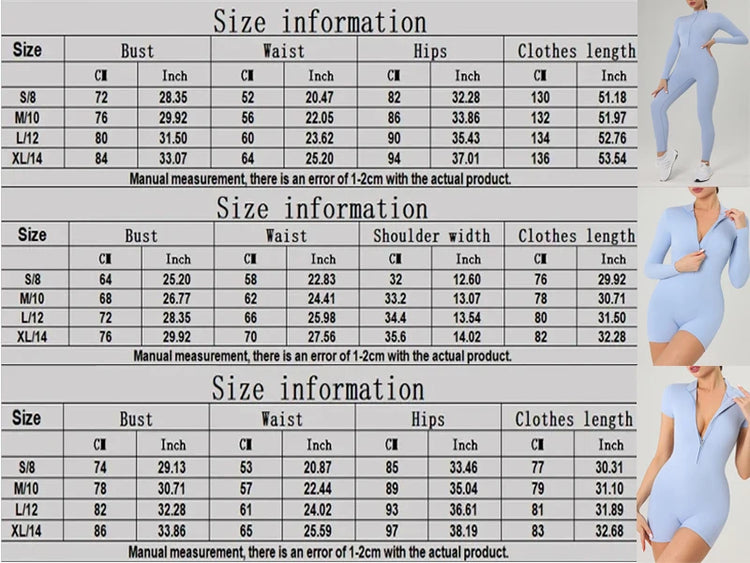 Autumn Sports Jumpsuits Women's Tracksuit Short One-Piece Fitness Suits Gym Clothing Female Sexy Long Sleeve Workout Overalls