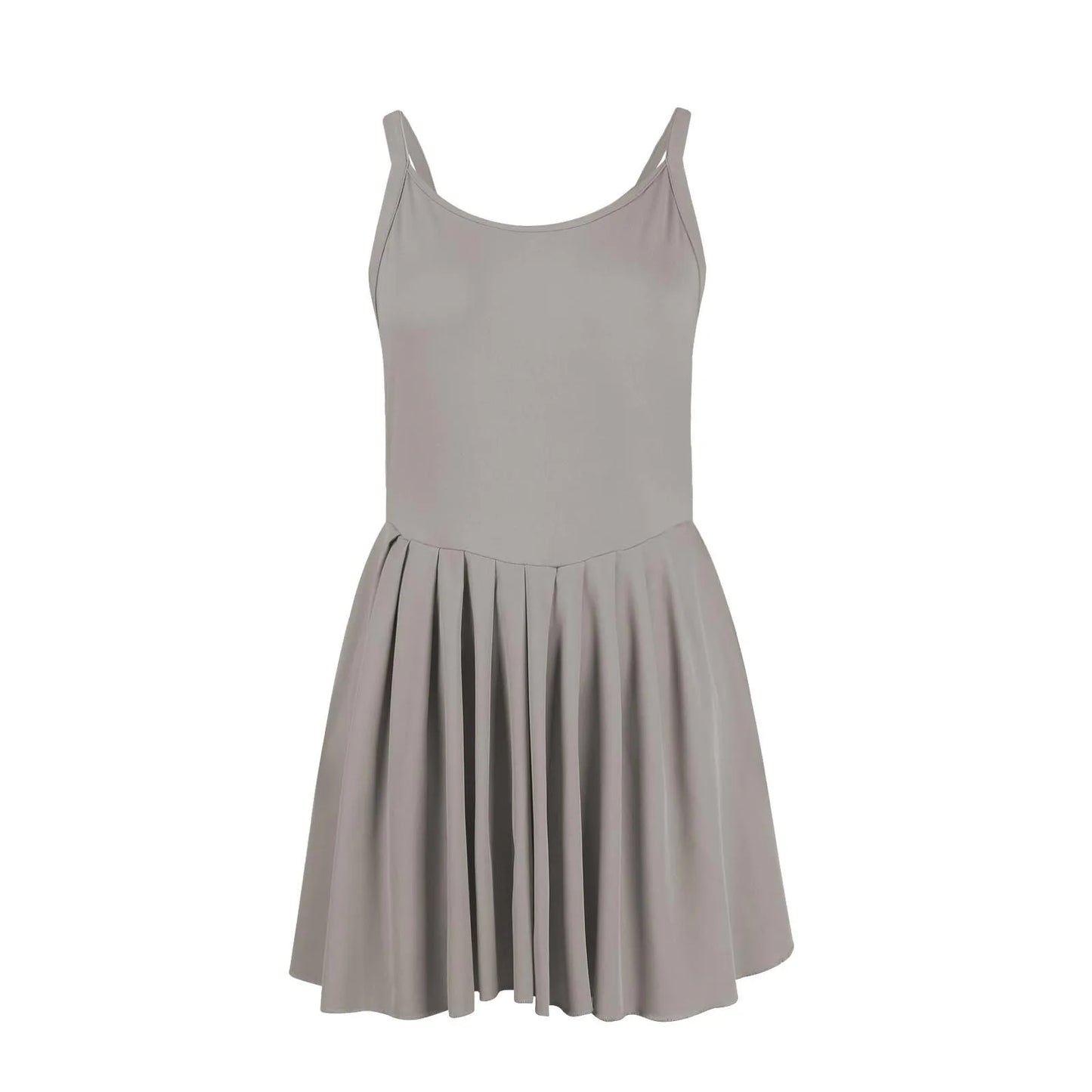 Women Tennis Dress One-Pieces Slim Fit Soft Sports Sets Golf Badminton Skirts Back Cross Tracksuits With Chest Pads Yoga Suits