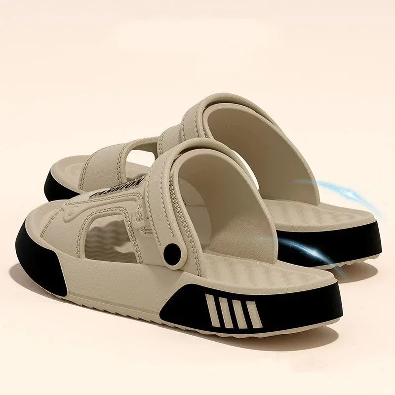Men's Summer EVA Slippers Soft Thick Sole Sandals Indoor Outdoor Walking Beach Shoes Home House Slippers for Men