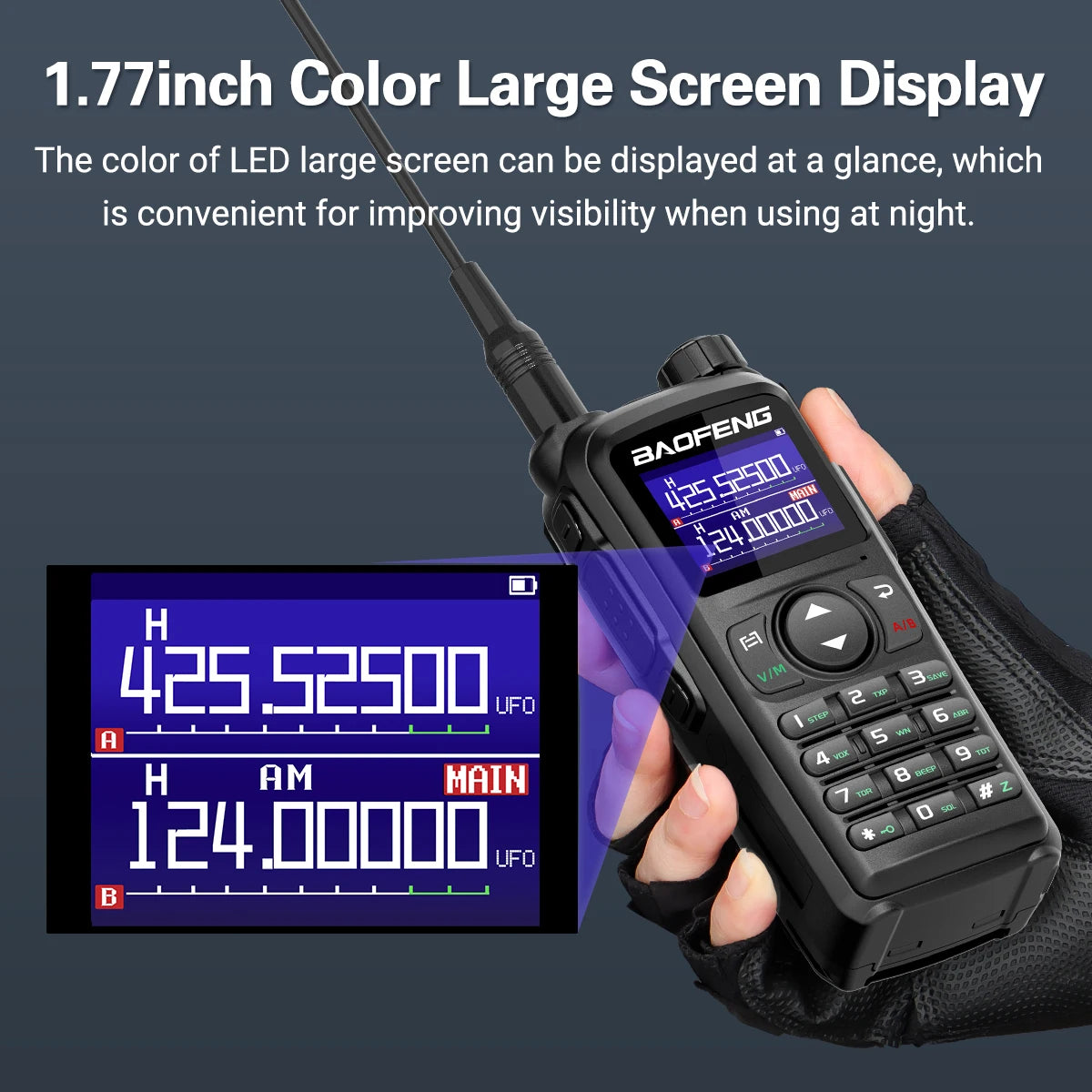 BAOFENG UV-28 PRO MAX Walkie Talkie 10W Multi-Band 999CH Wireless Copy Frequency Long Range Type-C AM FM UHF NOAA Two Way Radio