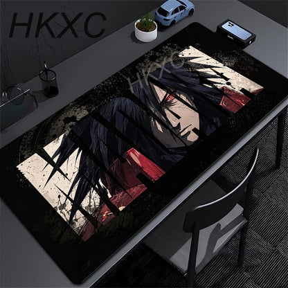 Gamer PC Computer Large 900x400 XXL Desk Mat Naruto Itachi Uchiha Mouse Pads Keyboard Anime Gaming Accessories Mousepad Carpet