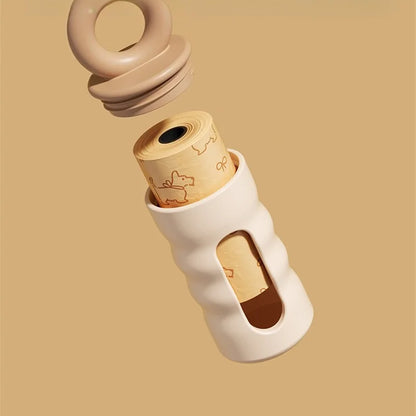 Portable Outdoor Dog Poop Bags Dispenser Stylish Pet Garbage Bags Dispenser for Dogs Cats Pet Cleaning Supplies Accessories
