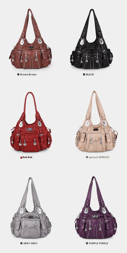 Fashion Handbags Women Shoulder Bags PU Leather Handbag Female Satchel Big-capacity Shoulder Purse Bag Bolsa Feminina