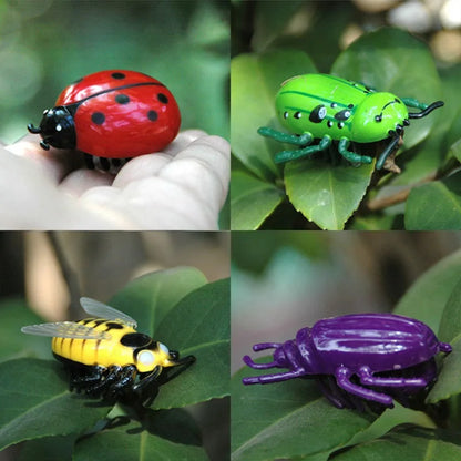 Beetle Ladybug Simulation Insect Toy Pet Cats Funny Rotating Electric Moving Interactive Playing Toys