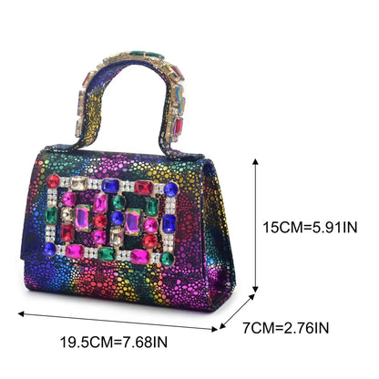 Latest Design Women Nigerian Italian Shoes and Bags Set Decorated with Rhinestone Peep Toe Shoes Sexy Wedding Party Sandals