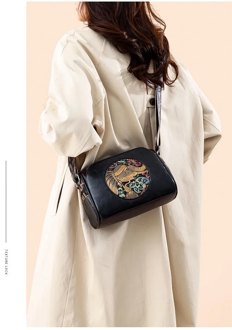 Women Crossbody Bag for Women Elephant Bags Fashion Print High Quality Leather Shoulder Bag Messenger Bags Sac a Main