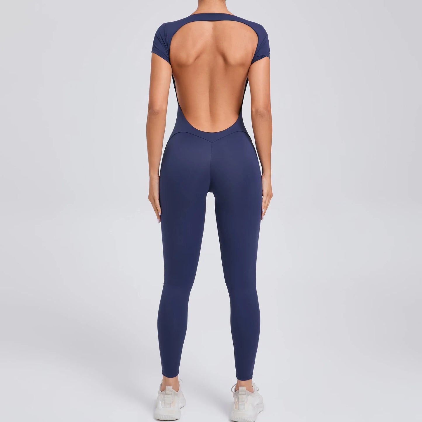 Sports Jumpsuit Woman Gym Sexy Long Jumpsuits One Pieces Fitness Overalls Yoga Sportswear Black Body Women Clothes Short Sleeve