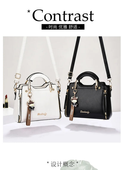 New women bag Fashion Shoulder bags handbag  for women 2025  Handbags leather Printed monogram single shoulder straddle bag