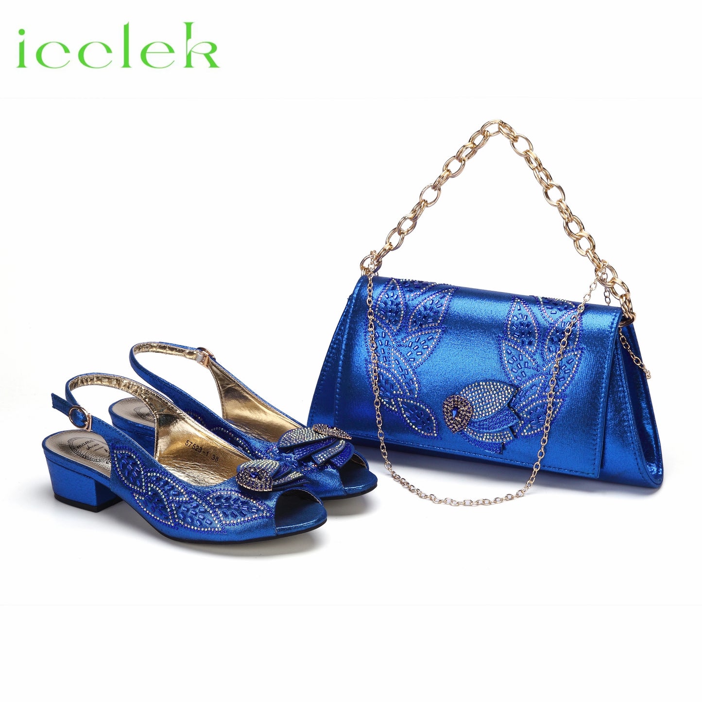 New Arrival Purple Color Women Peep Toe Sandals Shoes Matching bag Set For Mature Offices Ladies in Dress