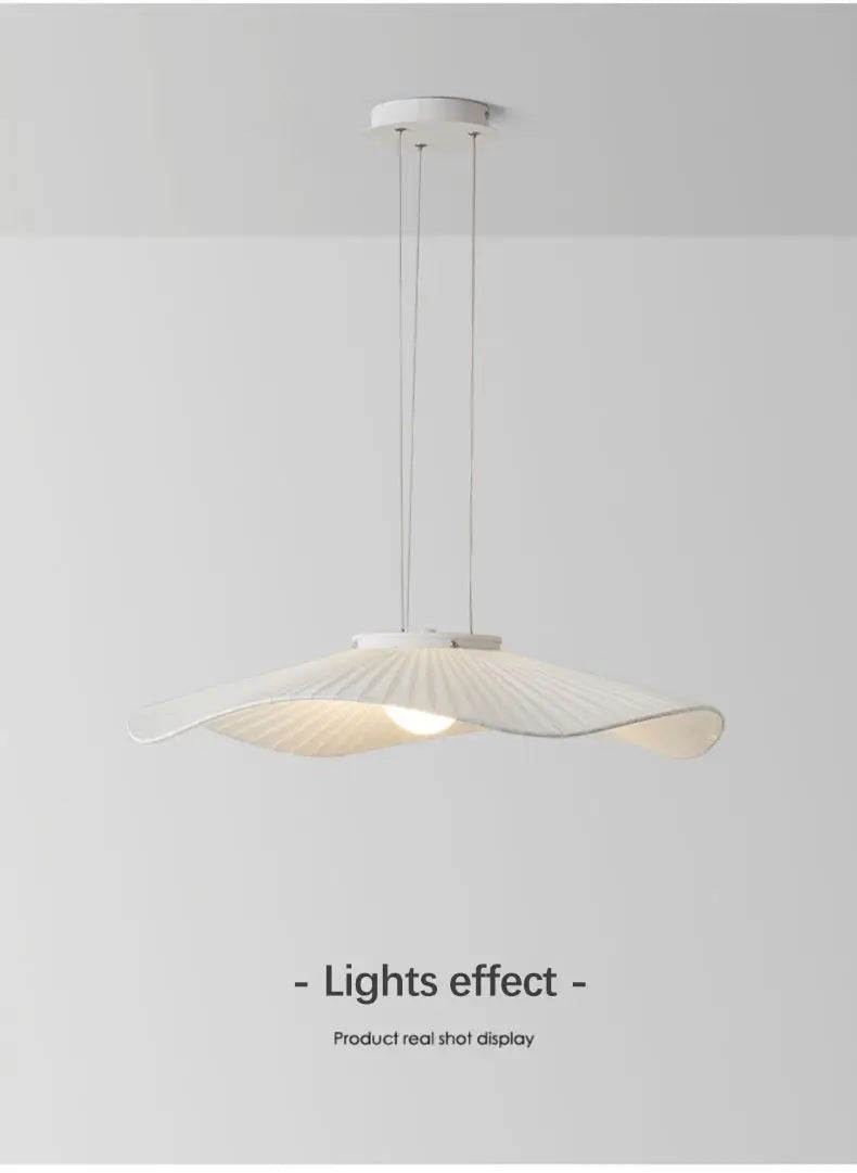 Nordic Modern Creative Restaurant Pendant Lamp Design Simple Lotus Leaf Hat Led Lights for Dining Living Room Bedroom Chandelier