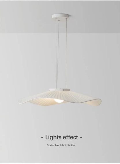 Nordic Modern Creative Restaurant Pendant Lamp Design Simple Lotus Leaf Hat Led Lights for Dining Living Room Bedroom Chandelier
