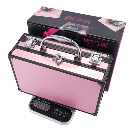 Professional Beginner Travel Portable Makeup Set Box Suitcase Kit Lipstick Brushes Nail Polish Set For Make up Eyeshadow Palette