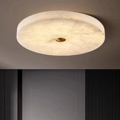 Modern Simple LED Natural Marble Ceiling Lamp Living Room Bedroom Corridor Circular Ultra-thin All-copper Wall Lamp Indoor Decor